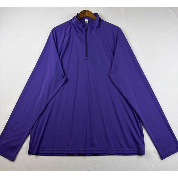 Aloha Island Other - Alo Pullover Quarter Zip Mens Training Shirt 2XL Purple Activewear Mock Neck EUC
